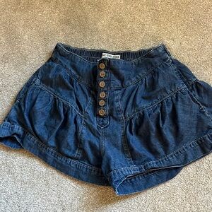 We the Free Fleur Denim Shorts